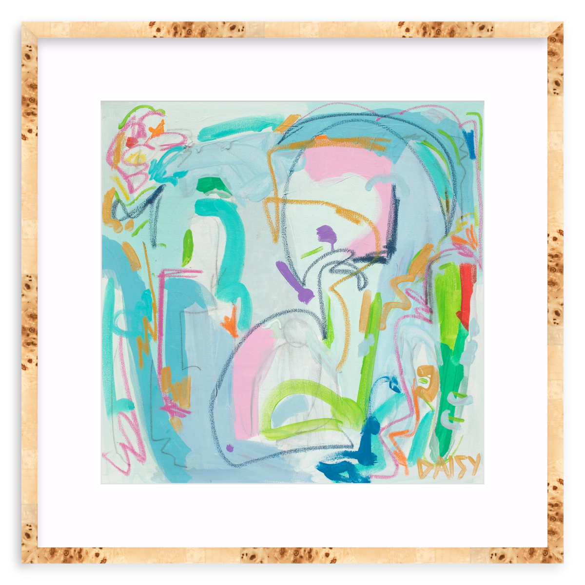 "A Whole Lot Of Color" Framed Abstract Print by Megan Daisy Milner