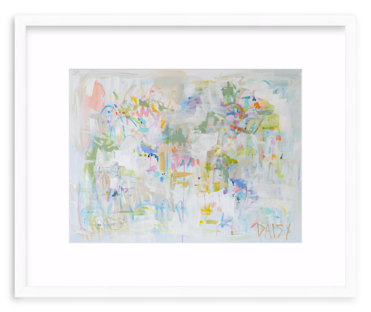 "For My Girl" Framed Abstract Print by Megan Daisy Milner