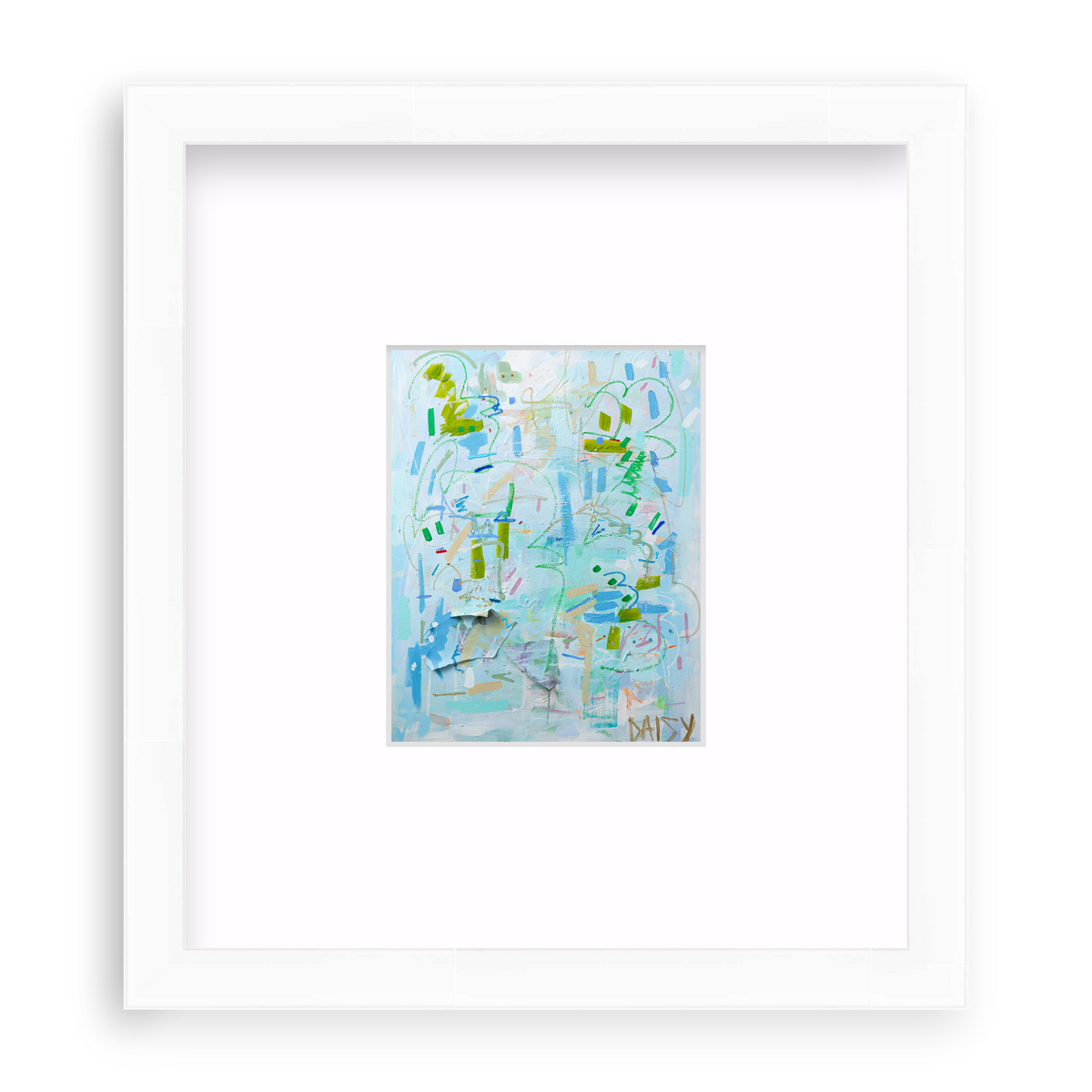 "Fresh Cut Grass" Mini Abstract Print by Megan Daisy Milner