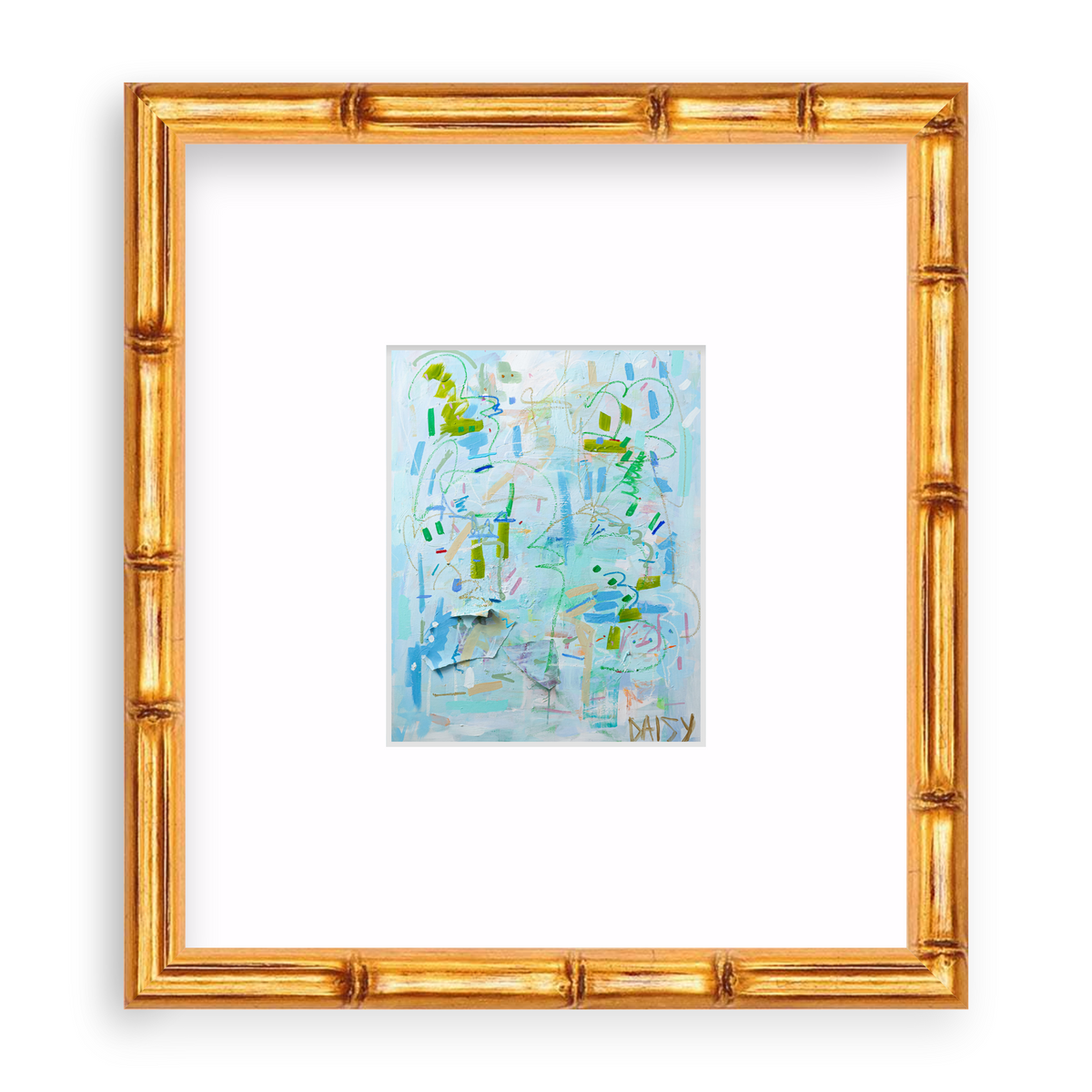 "Fresh Cut Grass" Mini Abstract Print by Megan Daisy Milner