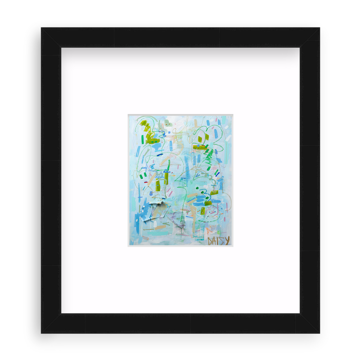 "Fresh Cut Grass" Mini Abstract Print by Megan Daisy Milner