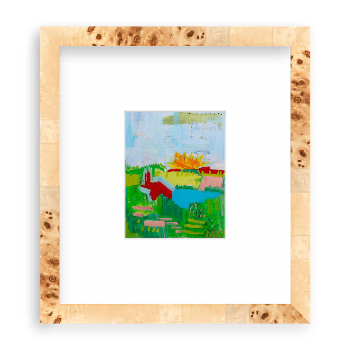 "Lake Day" Mini Abstract Print by Megan Daisy Milner