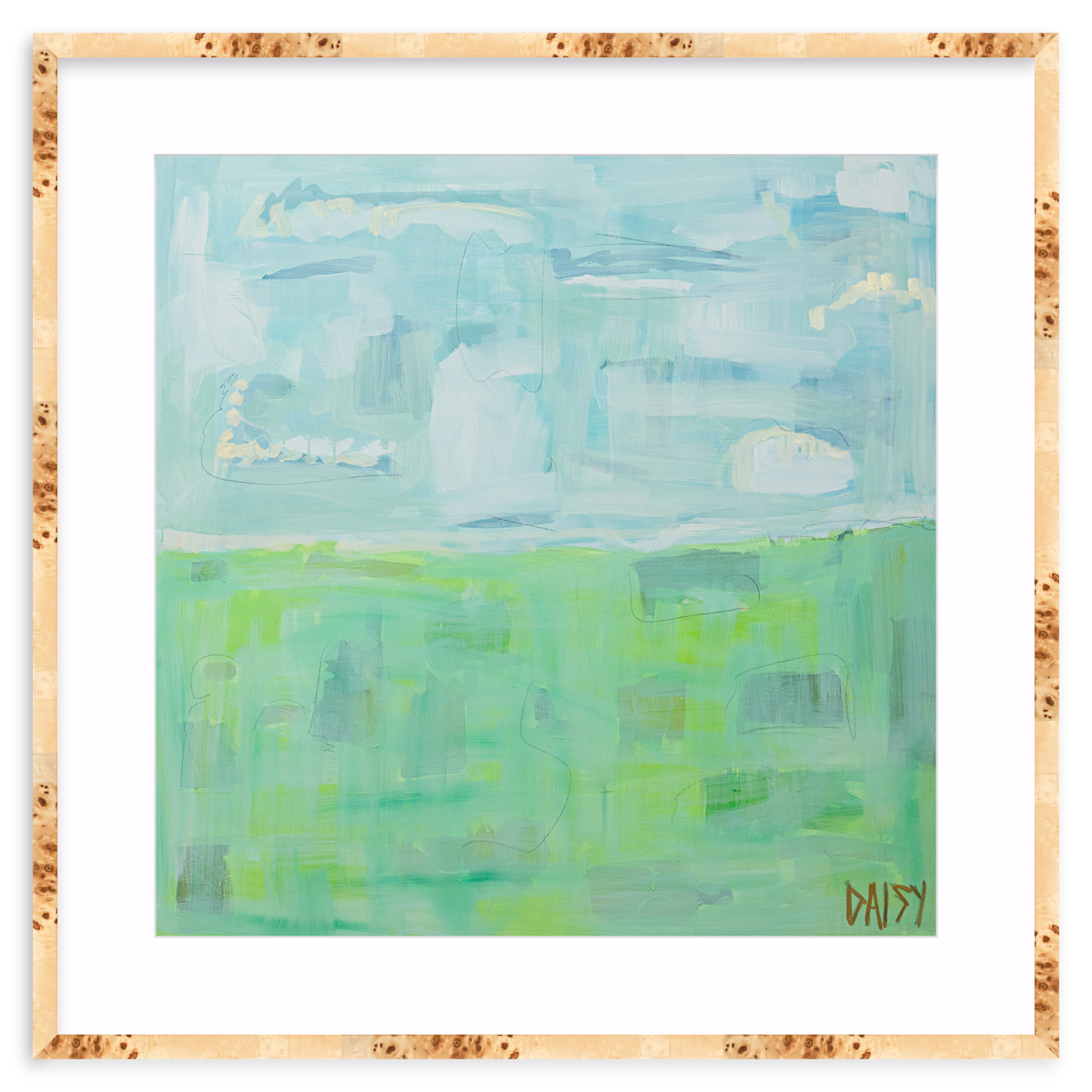 "Peaceful Feeling" Framed Abstract Print by Megan Daisy Milner