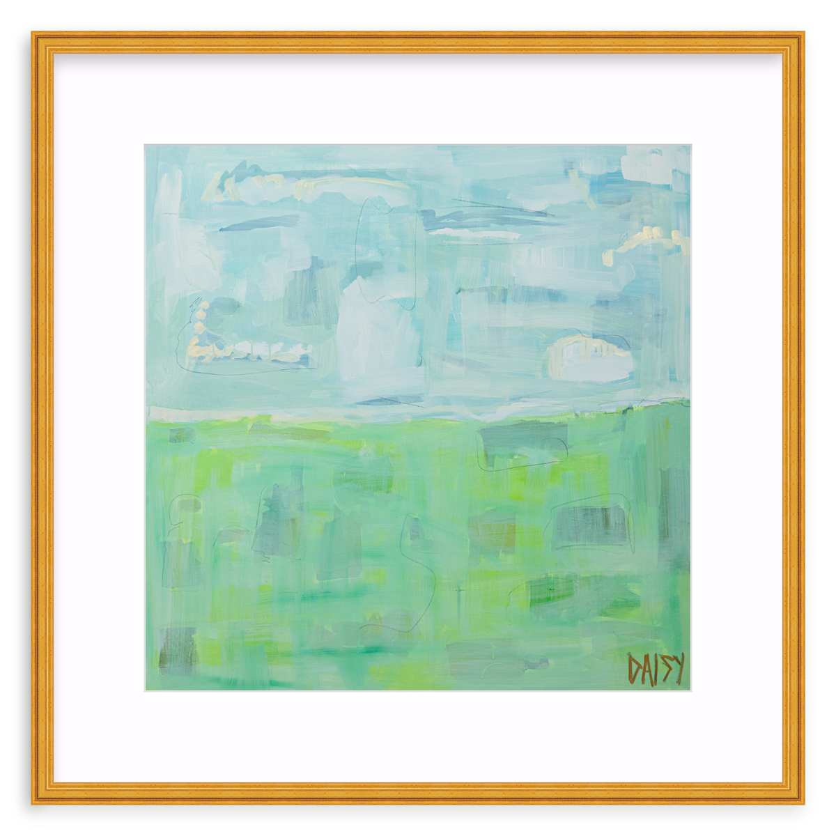"Peaceful Feeling" Framed Abstract Print by Megan Daisy Milner