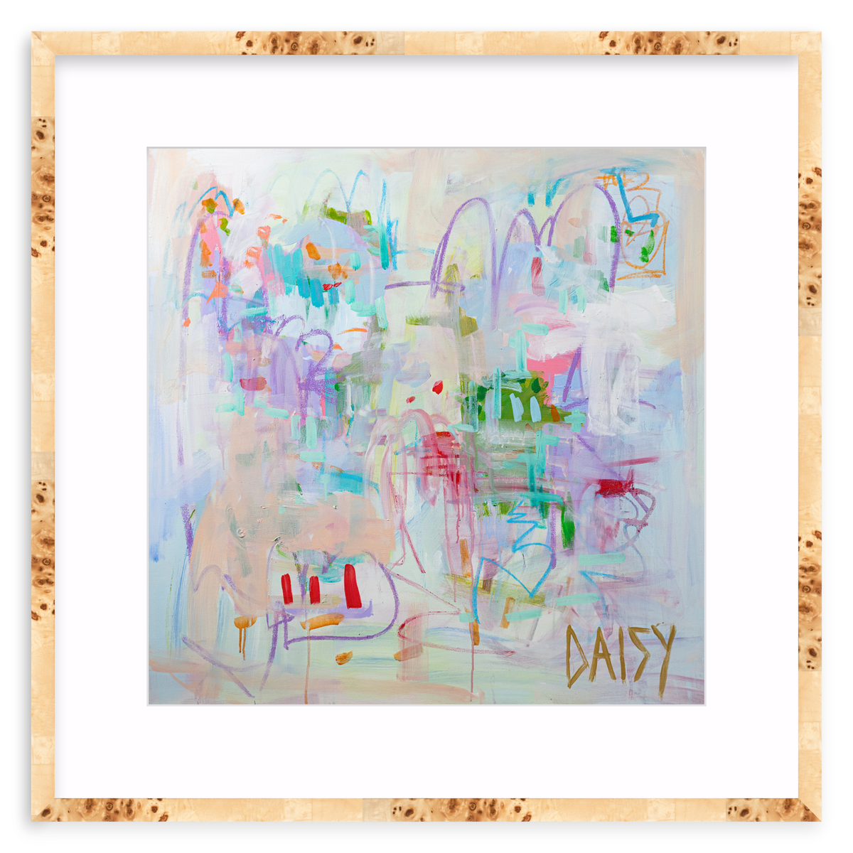 "Purple" Framed Abstract Print by Megan Daisy Milner