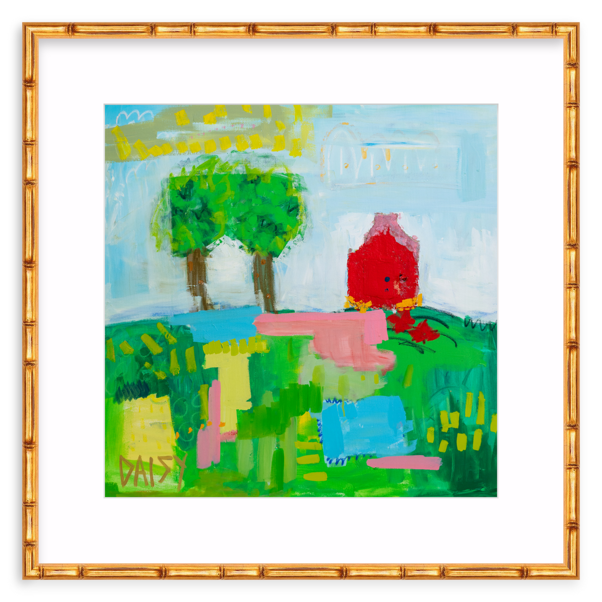 "The Double Tree" Framed Abstract Print by Megan Daisy Milner