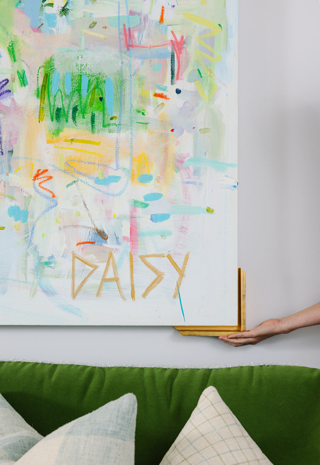 48x72 "Joy Takes Up Space" | Original Abstract Painting by Megan Daisy Milner