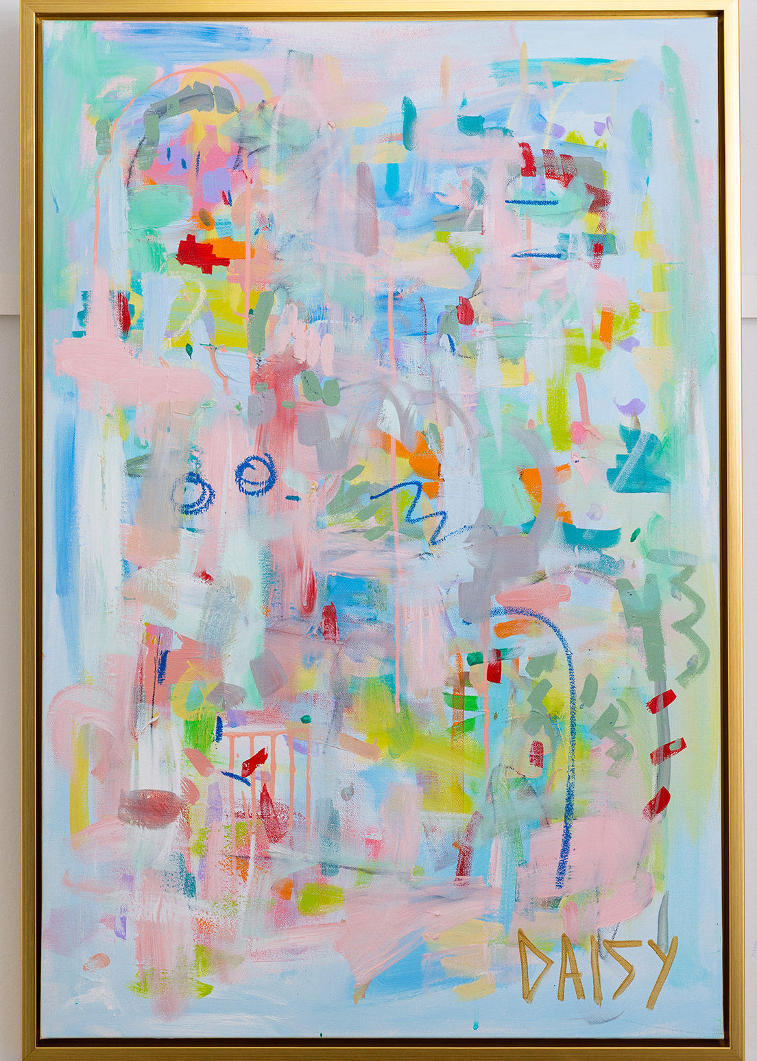 24x36 'Kindred Spirits' Original Abstract Painting by Megan Daisy Milner – Sold