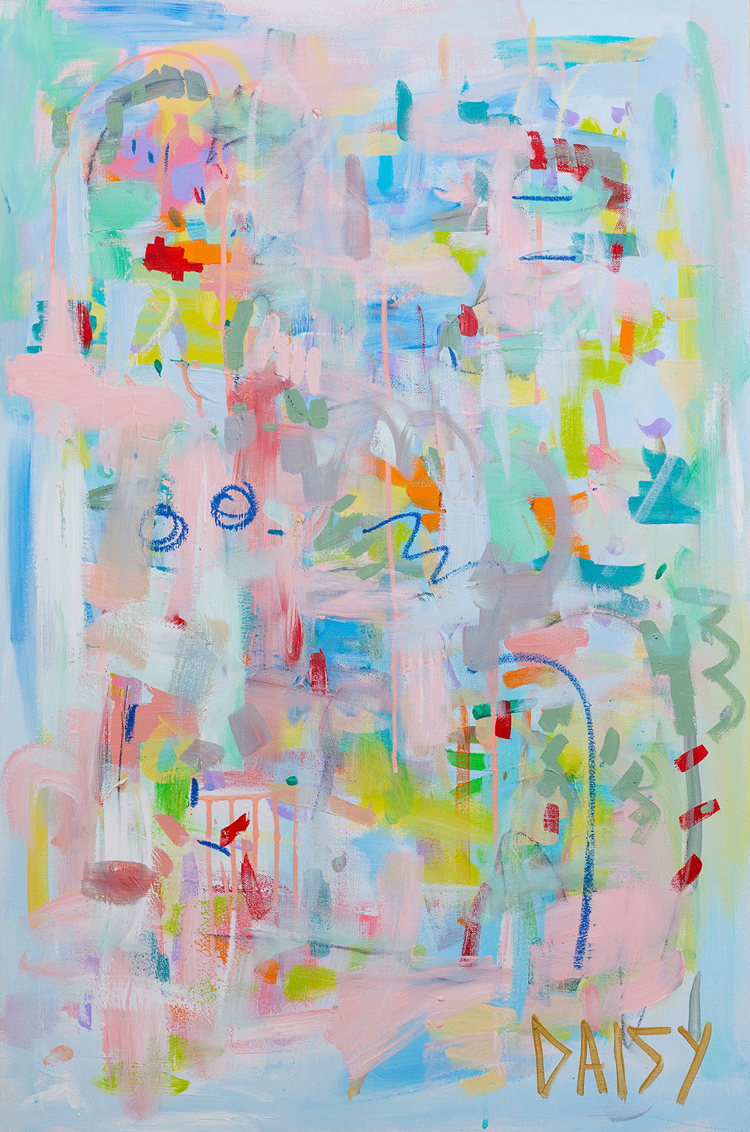 24x36 'Kindred Spirits' Original Abstract Painting by Megan Daisy Milner – Sold