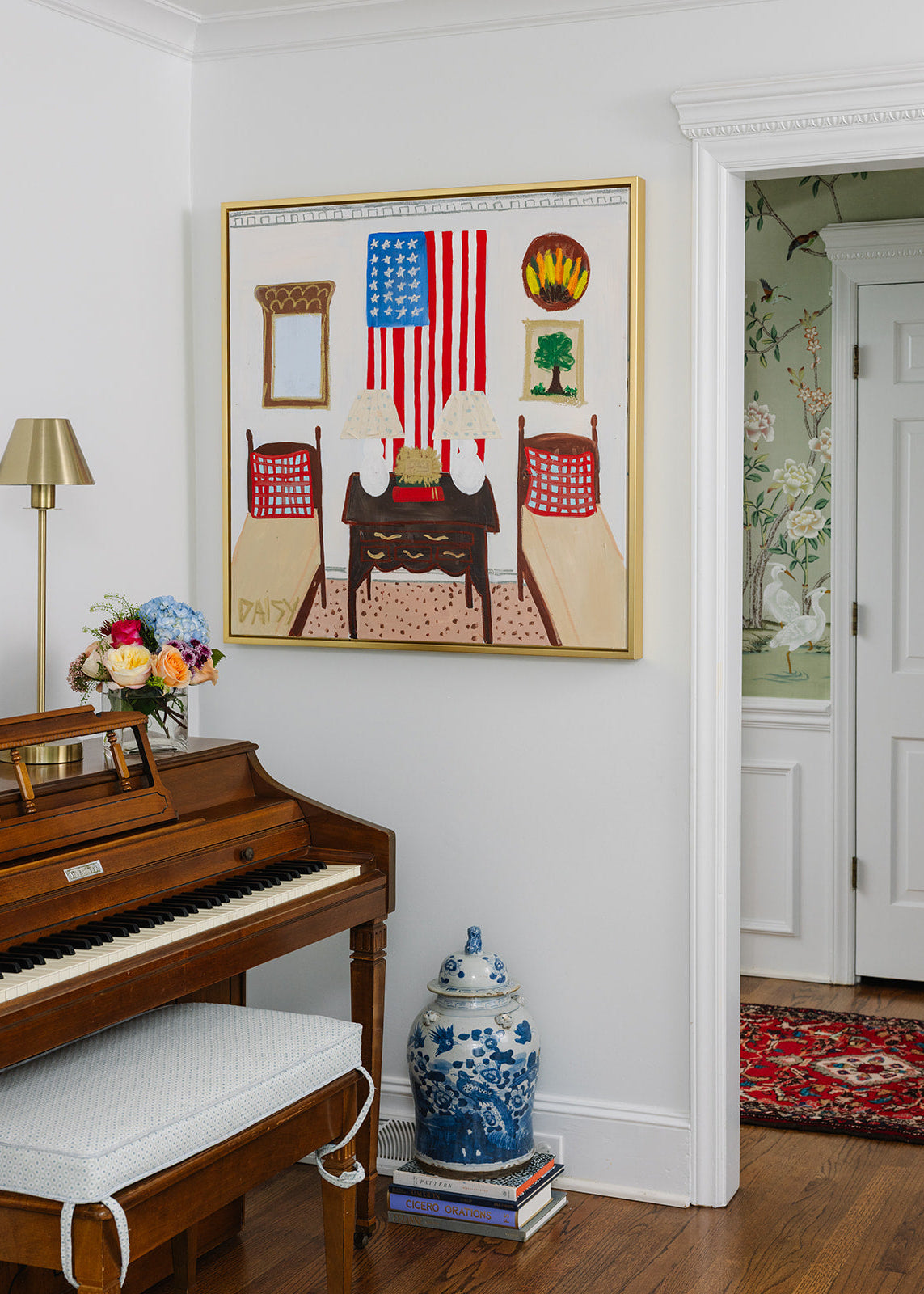 36x36 "American Boys" Original Painting by Megan Daisy Milner