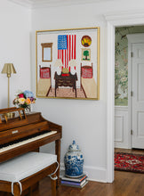 Load image into Gallery viewer, 36x36 &quot;American Boys&quot; | Original Still Life Painting by Megan Daisy Milner
