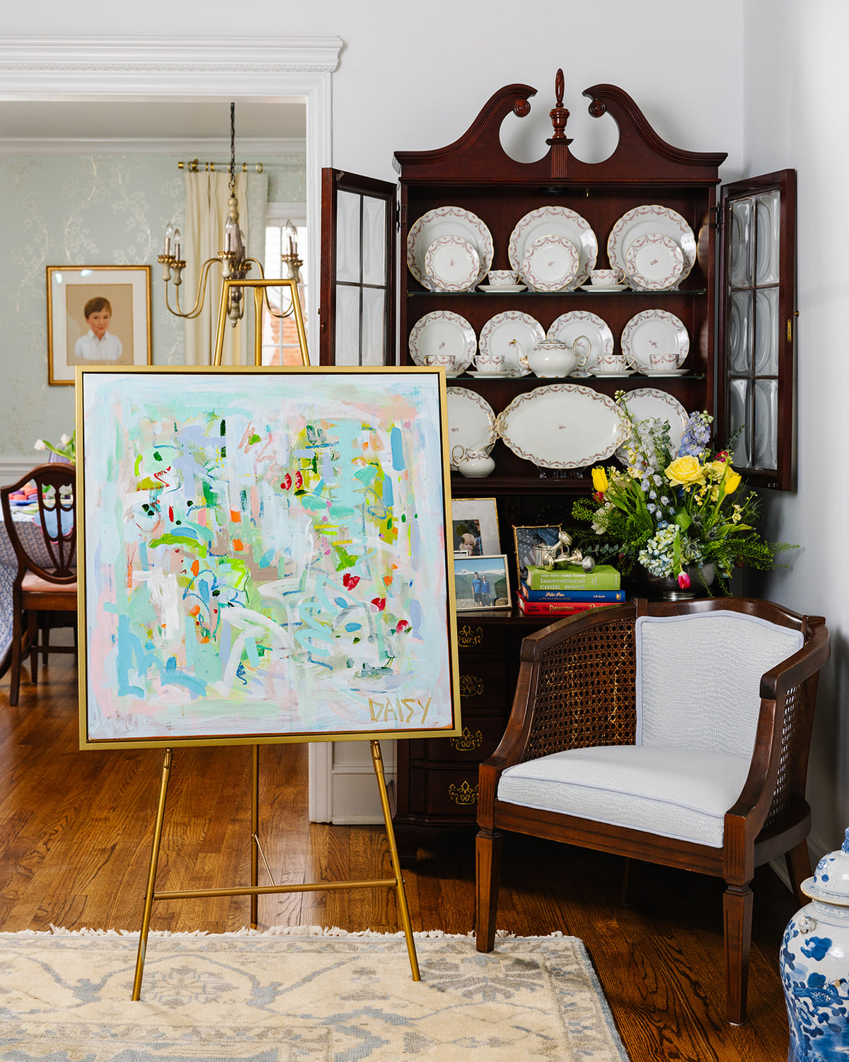 30x30 "Spontaneous" | Original Abstract Painting by Megan Daisy Milner