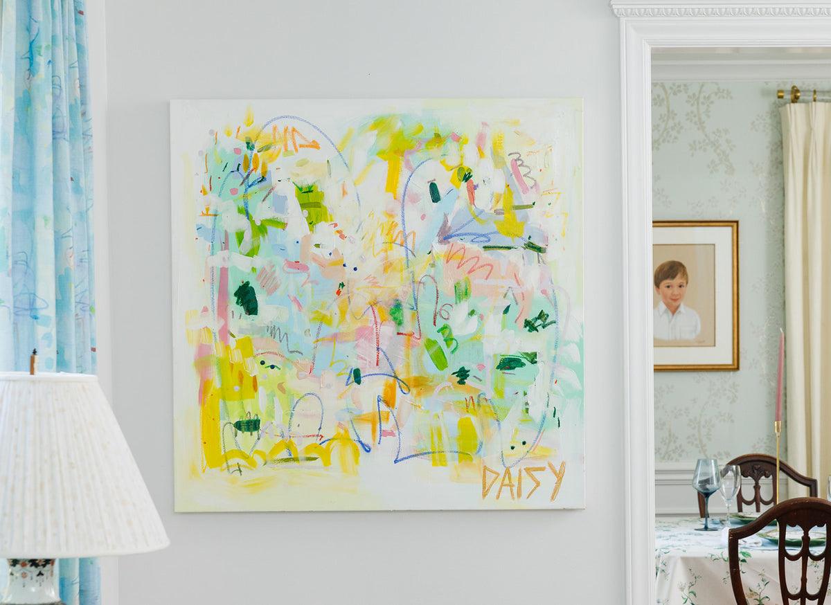 36x36 "Frank" Original Painting by Megan Daisy Milner