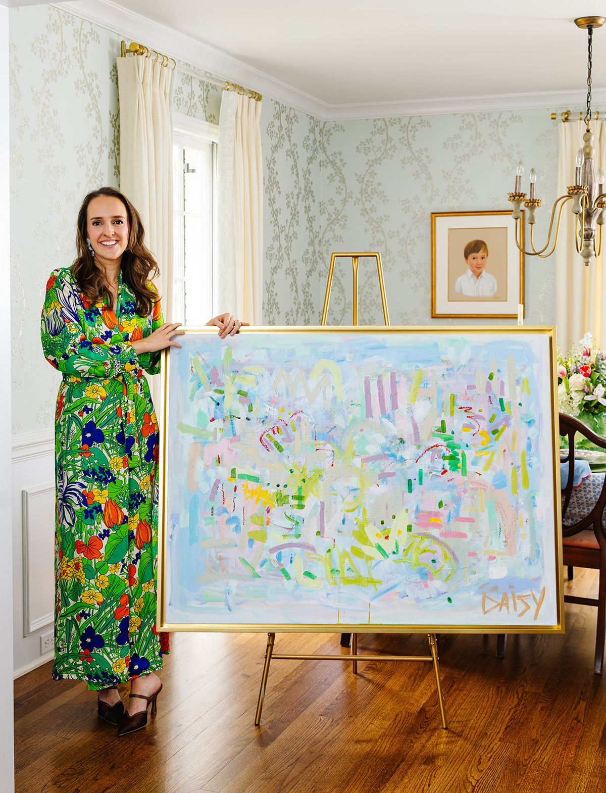 48x36 "Chaos In Bloom" | Original Abstract Painting by Megan Daisy Milner