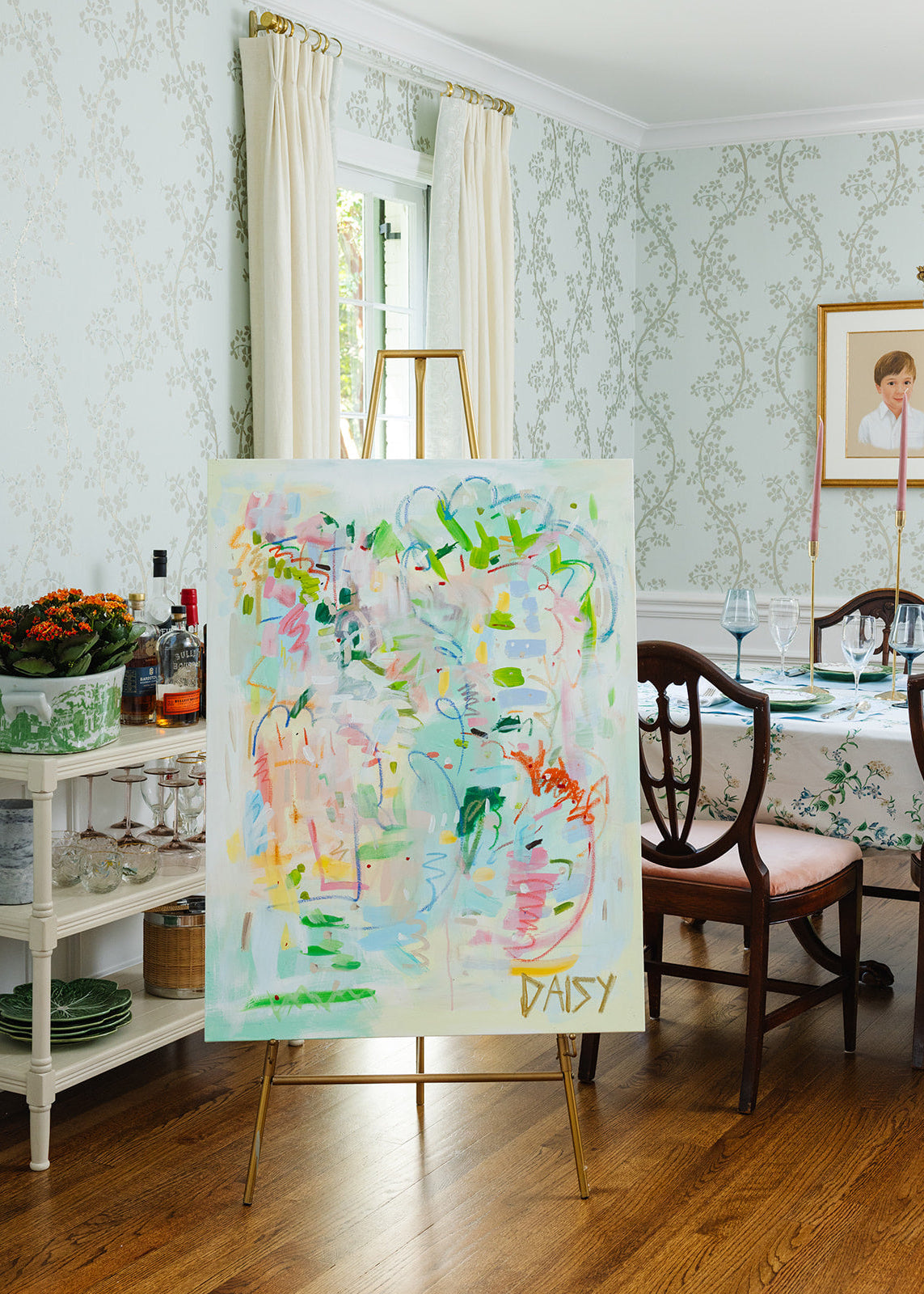 30x40 "She Has Moxie" | Original Abstract Painting by Megan Daisy Milner