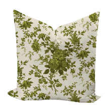 Load image into Gallery viewer, Keaton Floral Pillow Cover (Green)
