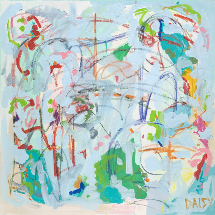 B+H Love Limited Edition Abstract Print by Megan Daisy Milner – Available in 18x18, 24x24, and 30x30 sizes