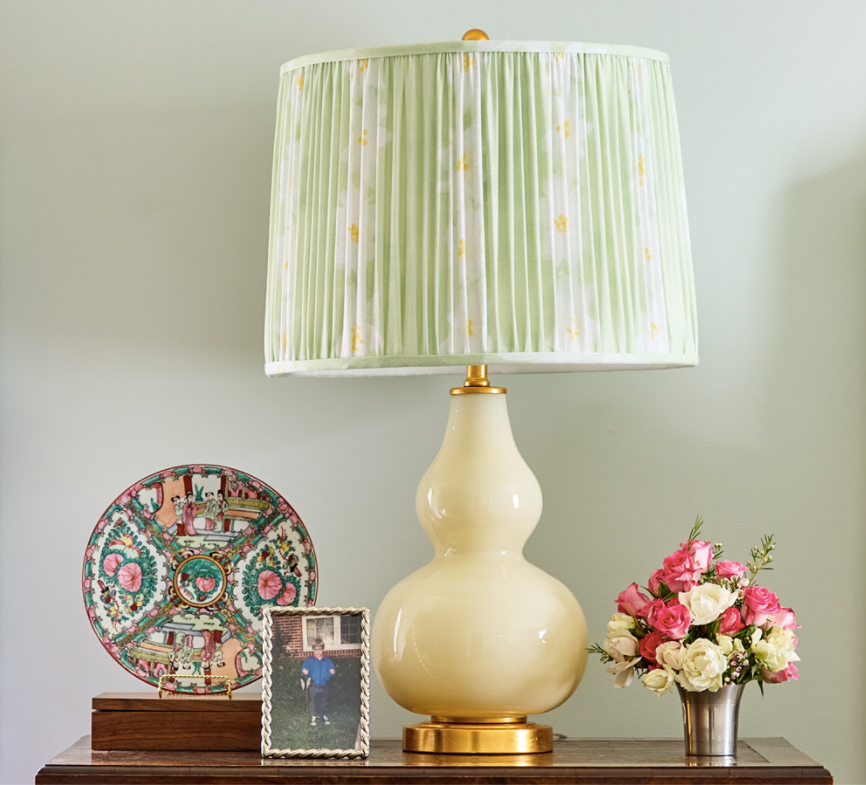 Daisy Chain Lampshade in Green Colorway - Large